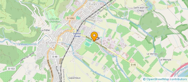 localisation de l'entreprise STAS à TULLINS