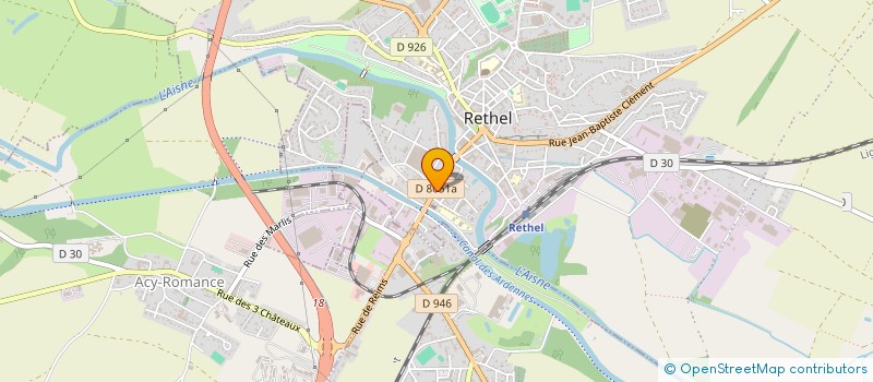 localisation de l'entreprise STAS  RETHEL