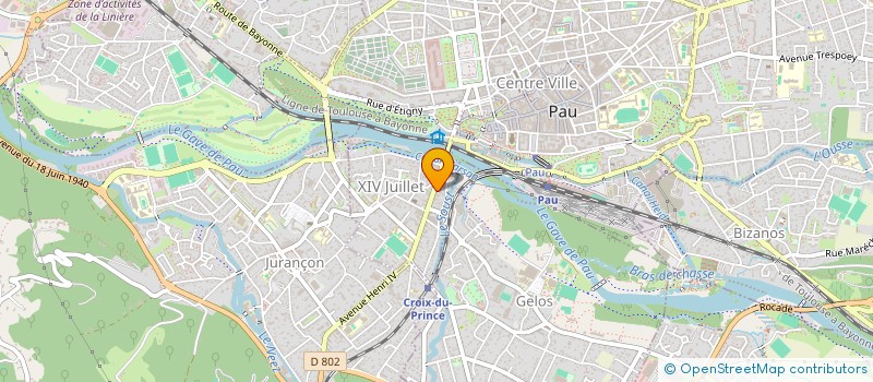 localisation de l'entreprise STASSIN à PAU