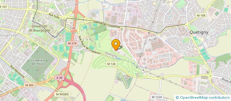 localisation de l'entreprise STATERA PI DIJON  QUETIGNY