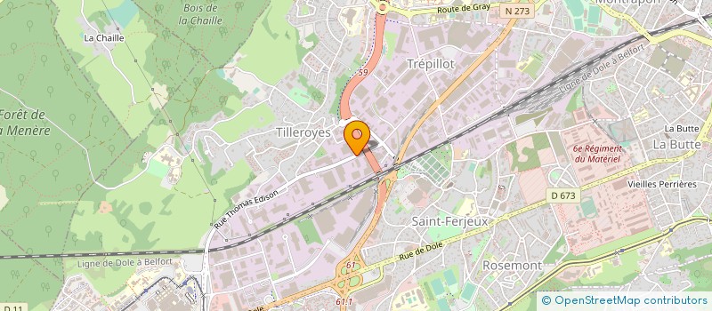 localisation de l'entreprise STATICE SAS à BESANCON