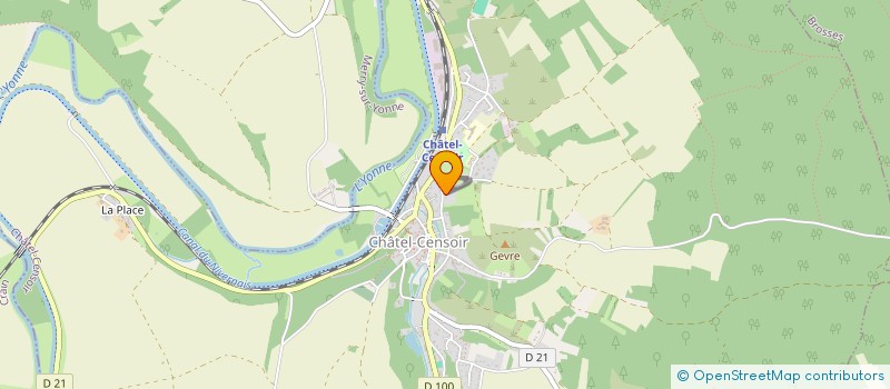 localisation de l'entreprise STATIK PEINTURE à CHATEL-CENSOIR