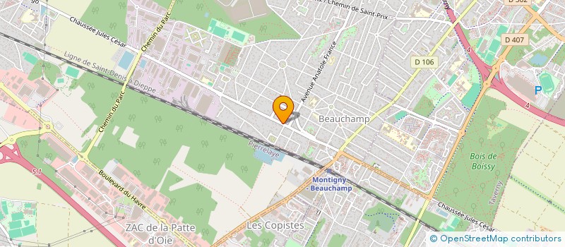 localisation de l'entreprise STATION 15 à BEAUCHAMP