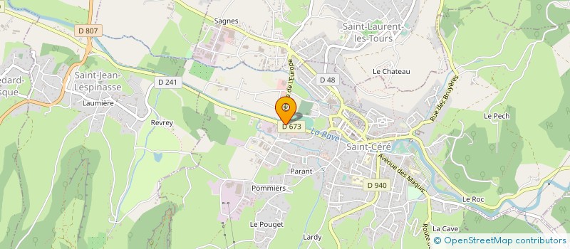 localisation de l'entreprise STATION ANCIEN MODERNE  SAINT-CERE