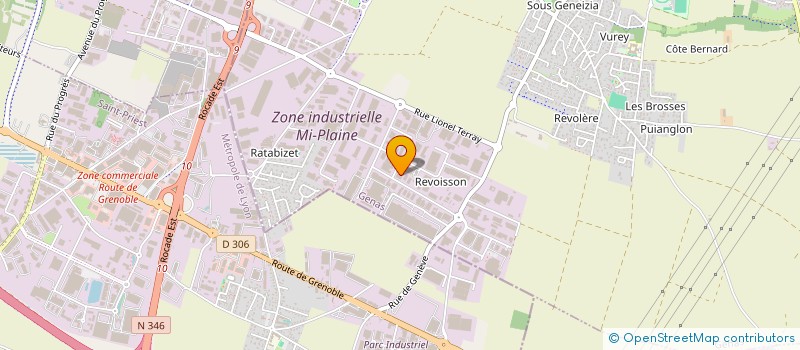 localisation de l'entreprise STATION ART FITNESS à GENAS