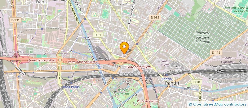 localisation de l'entreprise STATION AZ  AUBERVILLIERS