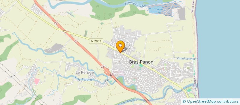 localisation de l'entreprise STATION CADIVEL DANIEL  BRAS-PANON