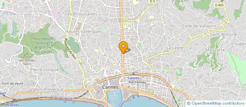 localisation de l'entreprise STATION CARNOT  CANNES