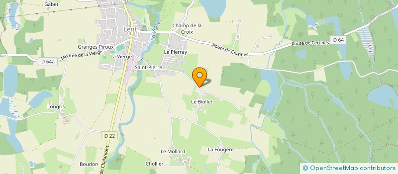 localisation de l'entreprise STATION CHALAMONT  LENT