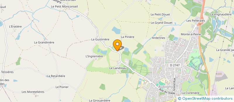 localisation de l'entreprise STATION CSI  AUBIGNY-LES CLOUZEAUX