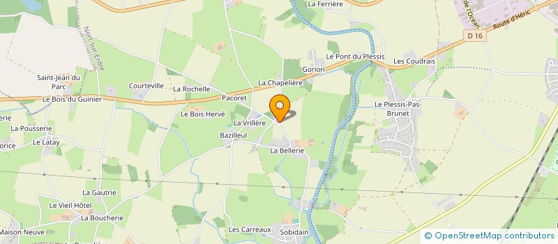 localisation de l'entreprise STATION DE LA PANCARTE à NORT-SUR-ERDRE