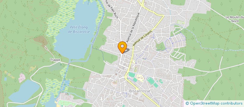 localisation de l'entreprise STATION DE LA REPUBLIQUE  BISCARROSSE