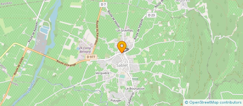 localisation de l'entreprise STATION DE LAVAGE DE SABLET  SABLET