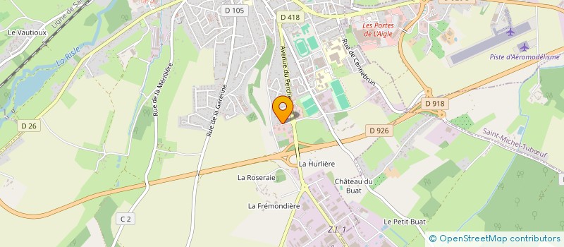 localisation de l'entreprise STATION DE LAVAGE DU PAYS D'OUCHE à L'AIGLE