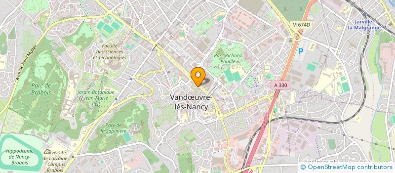 localisation de l'entreprise STATION DES VILLES DE FRANCE à VANDŒUVRE-LES-NANCY
