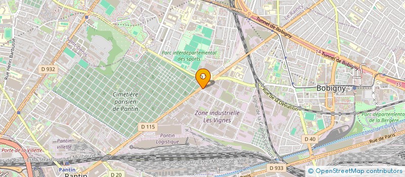localisation de l'entreprise STATION DESIGN à BOBIGNY