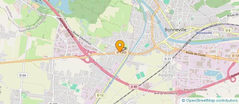 localisation de l'entreprise STATION DU BORNE  SAINT-PIERRE-EN-FAUCIGNY