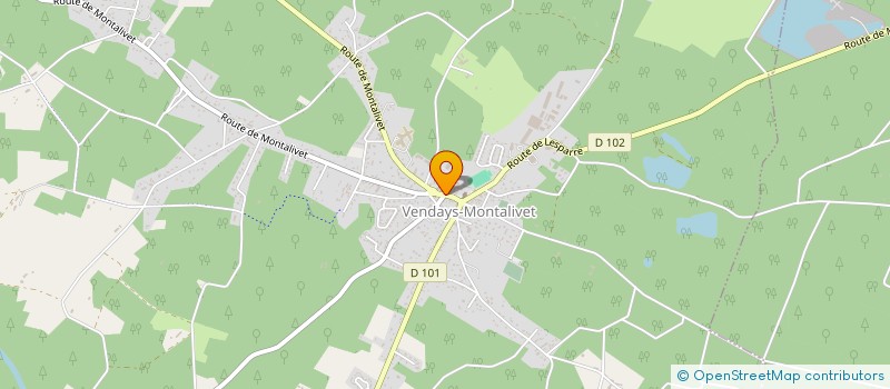 localisation de l'entreprise STATION DU CENTRE  VENDAYS-MONTALIVET