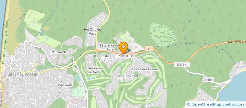 localisation de l'entreprise STATION DU LITTORAL  LACANAU