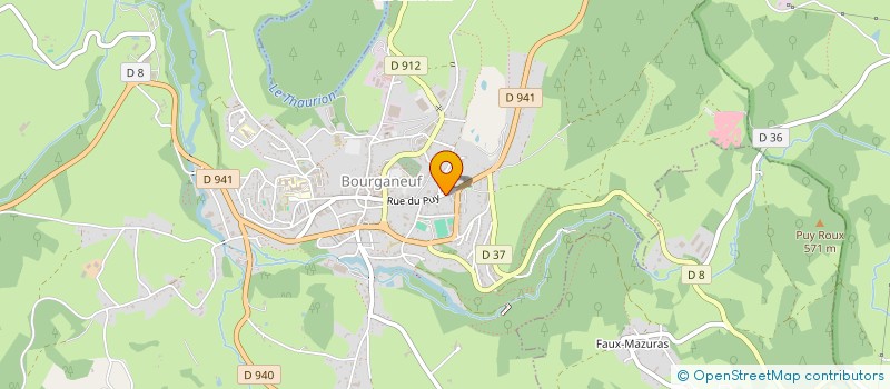 localisation de l'entreprise STATION DU PUY SARL à BOURGANEUF