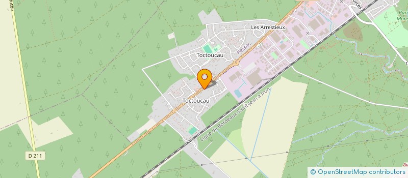 localisation de l'entreprise STATION ELF CHRISTIAN COULON EURL  CESTAS