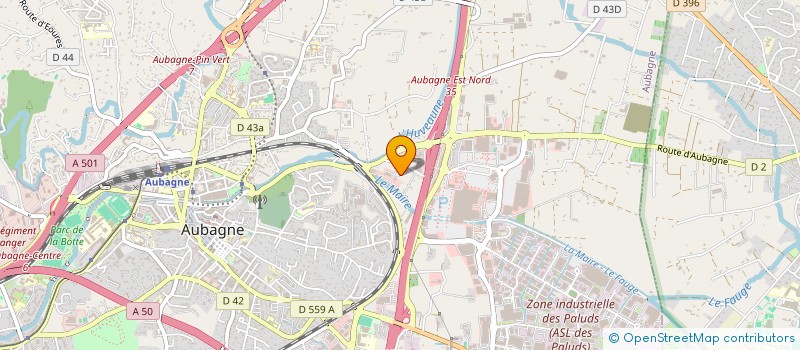 localisation de l'entreprise STATION ET SERVICES DU CAMP DE SARLIER à AUBAGNE