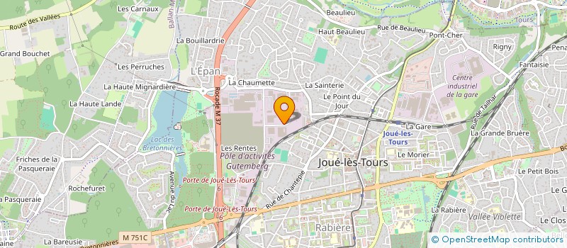 localisation de l'entreprise STATION FORMATION  JOUE-LES-TOURS