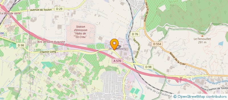 localisation de l'entreprise STATION GAVARY  LA CRAU