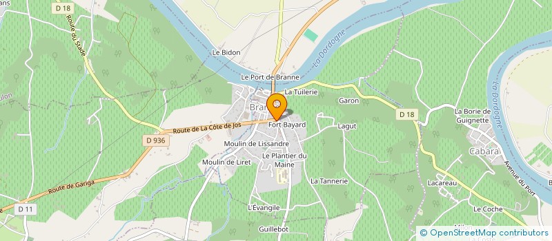 localisation de l'entreprise STATION MEL  BRANNE