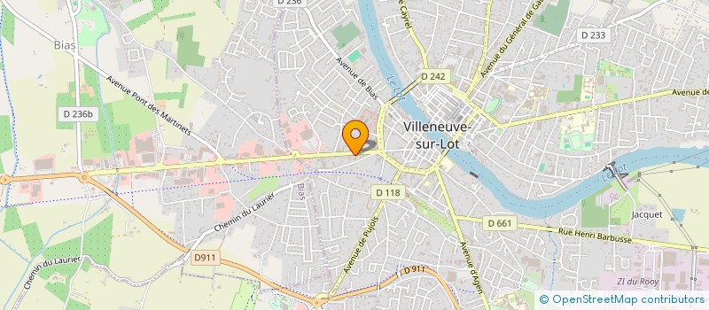 localisation de l'entreprise STATION MODERNE DU PNEU à VILLENEUVE-SUR-LOT