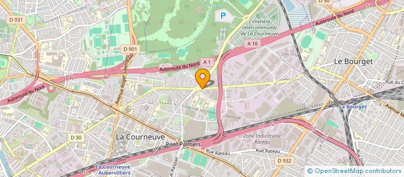 localisation de l'entreprise STATION PALETTES à LA COURNEUVE