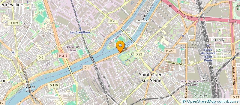 localisation de l'entreprise STATION QUAI DE SEINE  SAINT-OUEN-SUR-SEINE