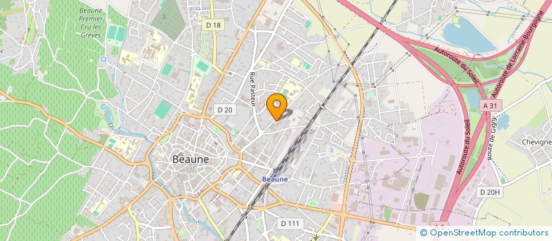 localisation de l'entreprise STATION REG EXP VITI VINI BOURG CTRE EST à BEAUNE