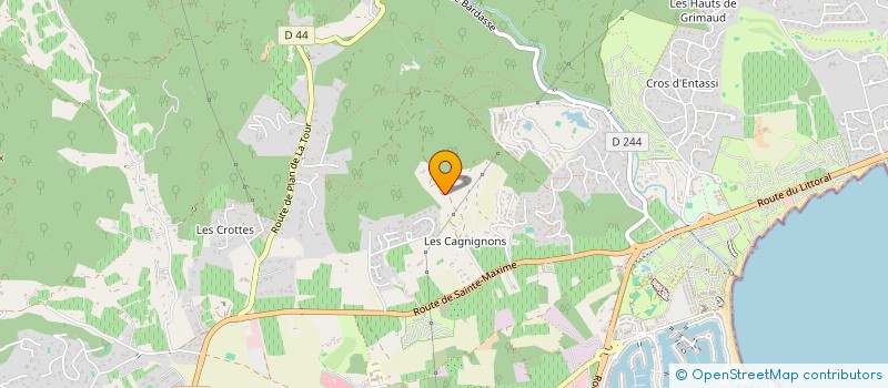 localisation de l'entreprise STATION REX  GRIMAUD