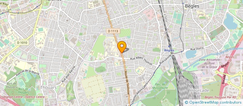 localisation de l'entreprise STATION ROUTIERE DU SUD OUEST  BEYCHAC-ET-CAILLAU