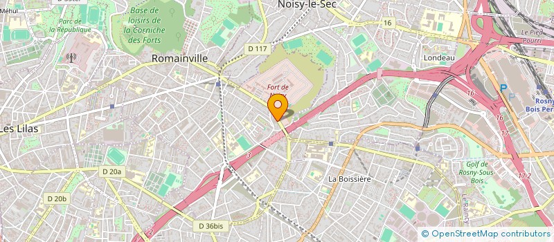 localisation de l'entreprise STATION SERVICE 124 à ROMAINVILLE