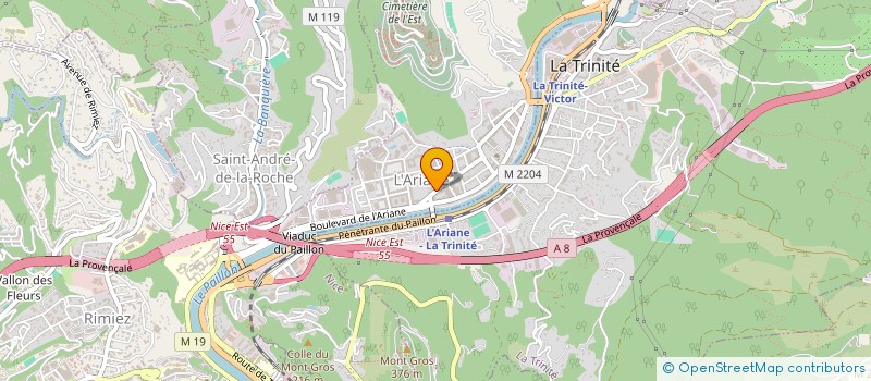 localisation de l'entreprise STATION-SERVICE DE LA FANGA à NICE