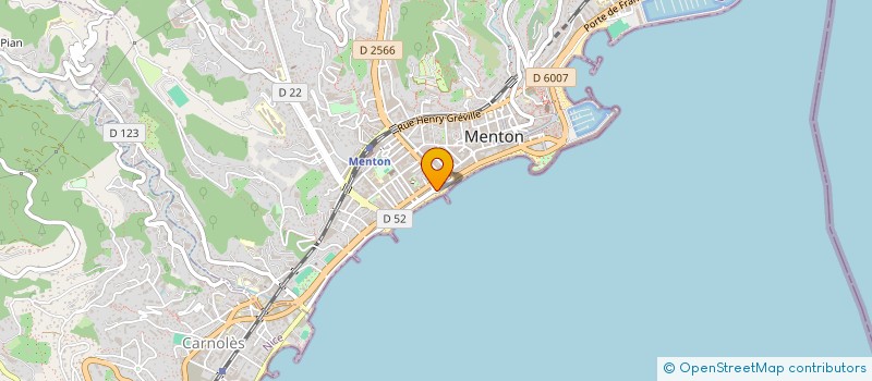 localisation de l'entreprise STATION SERVICE DELORME ROGER à MENTON