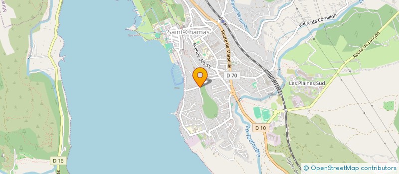 localisation de l'entreprise STATION SERVICE DES PLATANES  SAINT CHAMAS