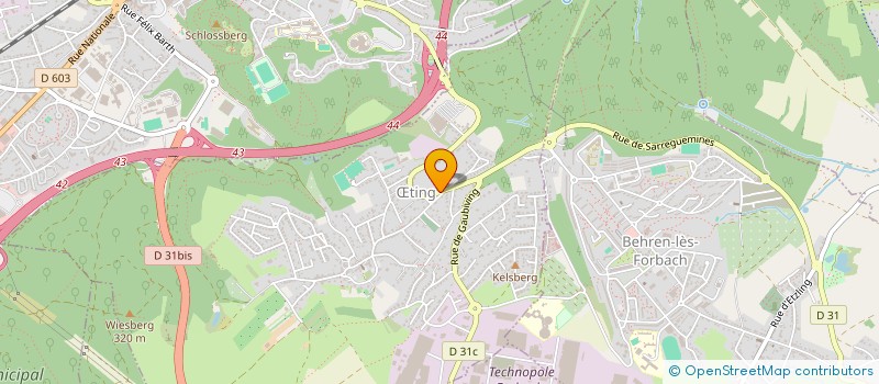 localisation de l'entreprise STATION SERVICE DIETSCH  TING