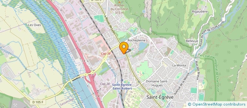 localisation de l'entreprise STATION-SERVICE DU ROCHER à FONTANIL-CORNILLON