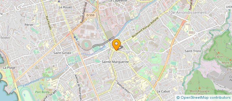localisation de l'entreprise STATION SERVICE ET GARAGE TEYSSIER à MARSEILLE