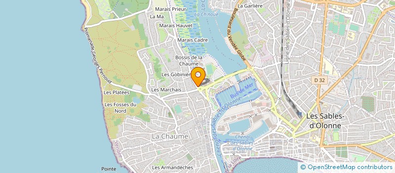 localisation de l'entreprise STATION SERVICE GARAGE CHEVALIER  LES SABLES D'OLONNE