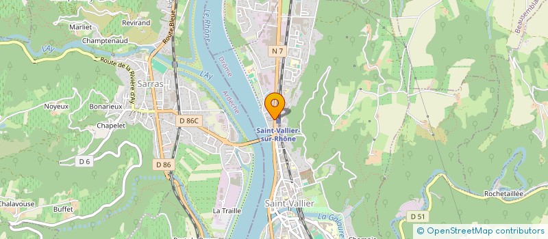 localisation de l'entreprise STATION SERVICE LAUMIER  SAINT-VALLIER