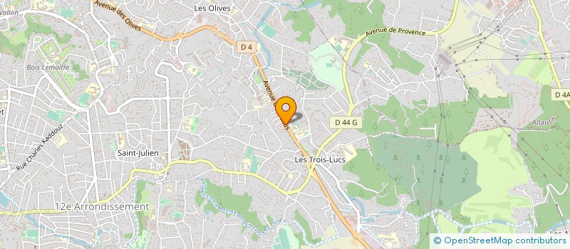 localisation de l'entreprise STATION SERVICE LE ROUCAS à MARSEILLE