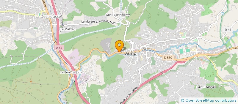 localisation de l'entreprise STATION SERVICE OSTORERO  AURIOL