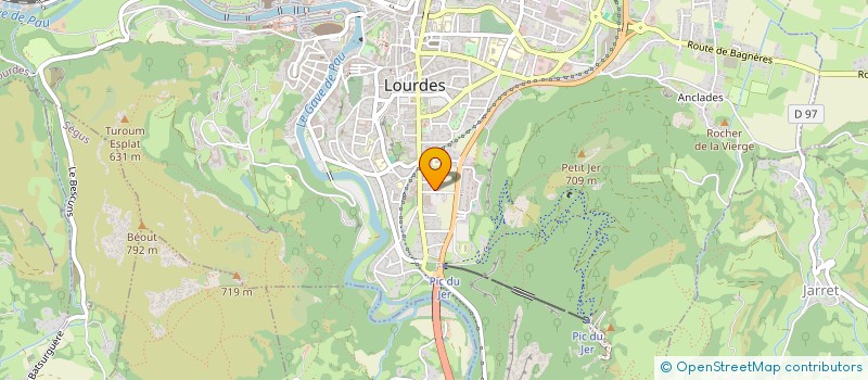 localisation de l'entreprise STATION SERVICE POURXET à LOURDES