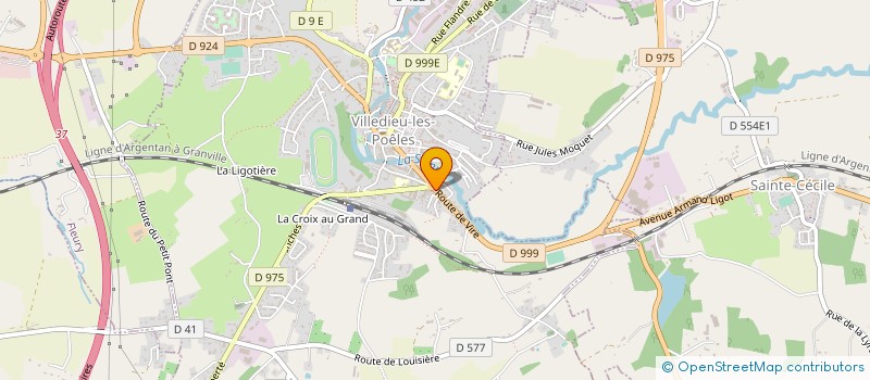 localisation de l'entreprise STATION SPLM  VILLEDIEU-LES-POELES-ROUFFIGNY