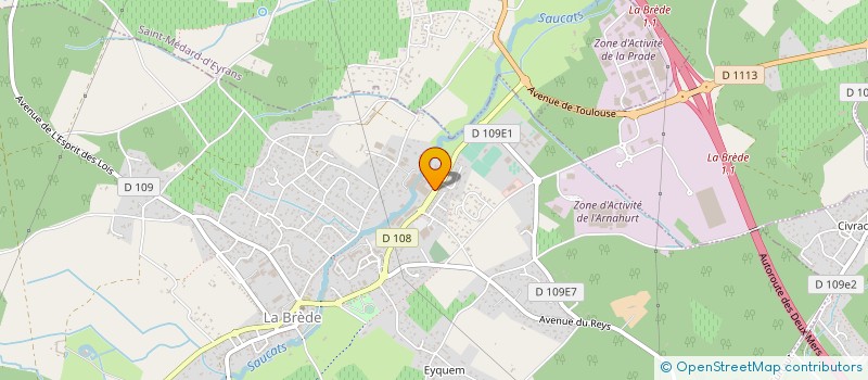 localisation de l'entreprise STATION TECHNIQUE AQUITAINE à LA BREDE