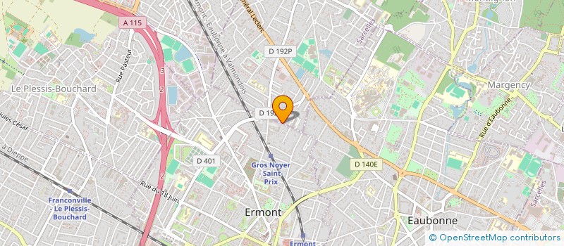 localisation de l'entreprise STATION TECHNIQUE AUTOMOBILE à SAINT-PRIX